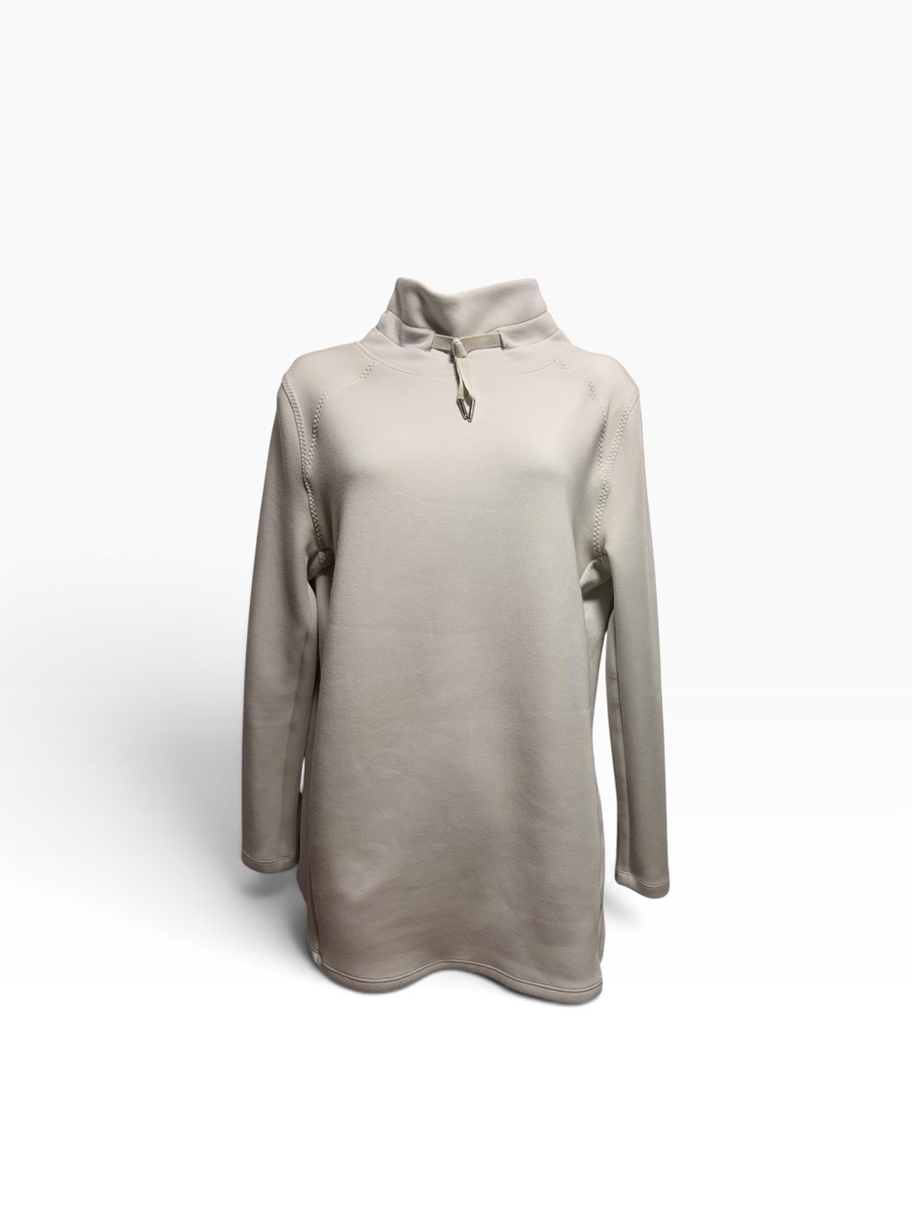 SPANX | AIRESSENTIALS GOT-YA-COVERED PULLOVER SMALL LIGHT GRAY